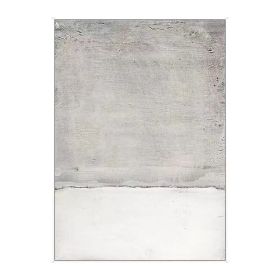 Handmade Abstract Painting Canvas Art Large Wall Art Modern Room Decor Minimalist Painting White Color Harmonious Grey Art