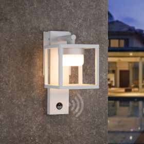 Inowel Outdoor Motion Sensor Wall Light - 650lm GX53 LED Bulb - Modern Wall Sconce - Waterproof