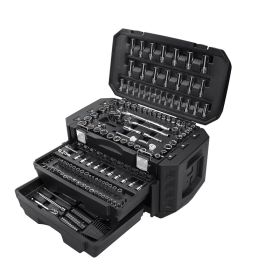 215-Piece Mechanics Tool Set; Multiple Drive; Chrome Finish