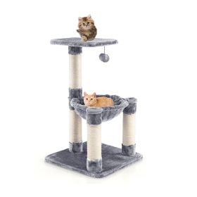 Multi-Level Cat Tower Cat Tree w/Cat Hammock