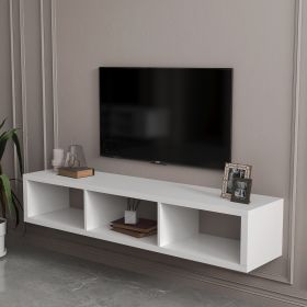 Floating TV Console,White