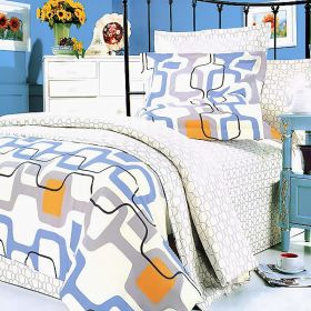 Blancho Bedding - [Traces of Dreams] 100% Cotton 3PC Duvet Cover Set (Twin Size)(Comforter not included)