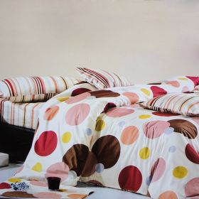 Blancho Bedding - [Colorful Bubbles] Luxury 5PC Comforter Set Combo 300GSM (Queen Size)