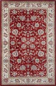 Stylish Classic Pattern Design Traditional Floral Filigree Bordered Area Rug