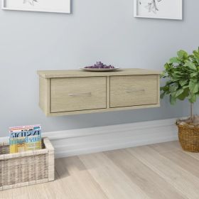 Wall-mounted Drawer Shelf Sonoma Oak 23.6"x10.2"x7.3" Engineered Wood