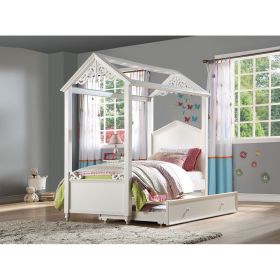 ACME Rapunzel Twin Bed in White 37350T