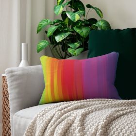 Decorative Throw Pillow - Double Sided Sofa Pillow / Rainbow - Multicolor