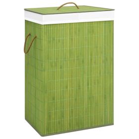 Bamboo Laundry Basket Green 19 gal