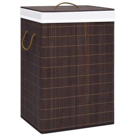 Bamboo Laundry Basket Brown 19 gal