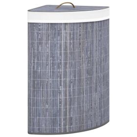 Bamboo Corner Laundry Basket Gray 15.9 gal