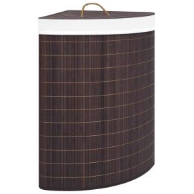 Bamboo Corner Laundry Basket Brown 15.9 gal